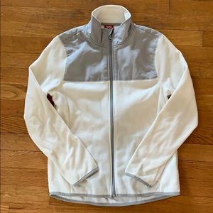 Pony White Fleece Jacket, size S.